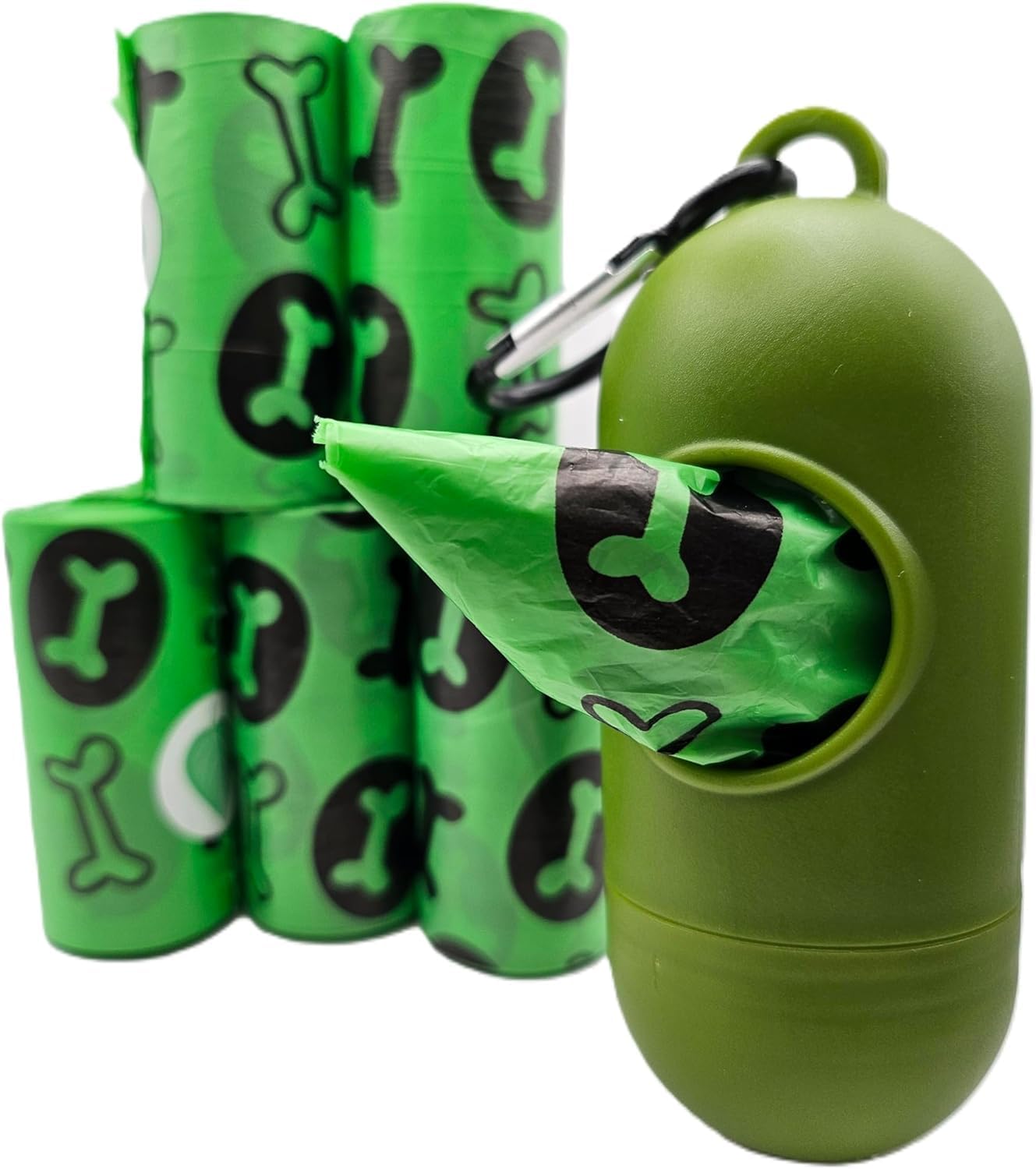 Enthalpy Dog Poop Bags – 150 Count (15 Rolls), Extra-Thick, Biobased, Leak-Proof & Scented with Bonus Bag Holder