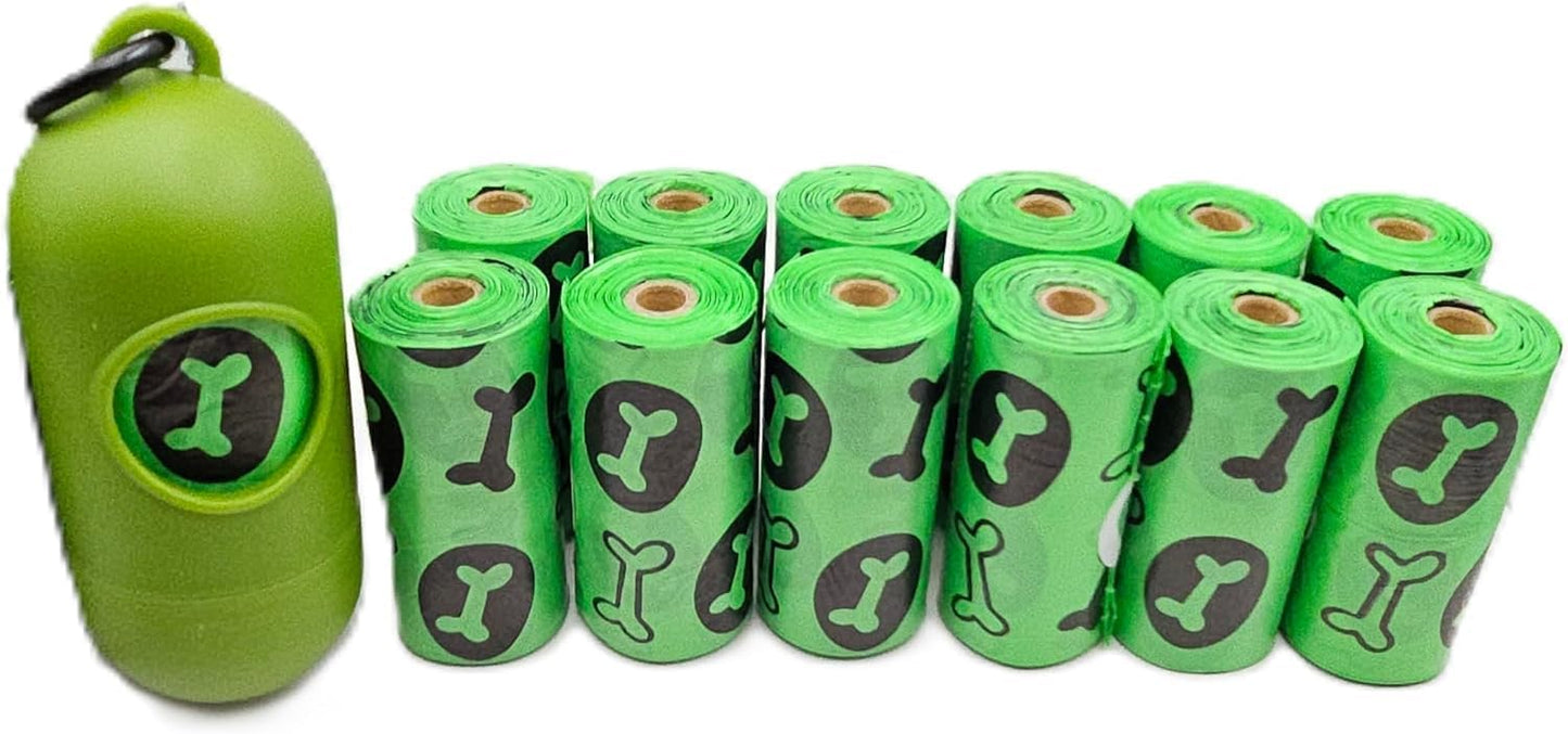 Enthalpy Dog Poop Bags – 150 Count (15 Rolls), Extra-Thick, Biobased, Leak-Proof & Scented with Bonus Bag Holder