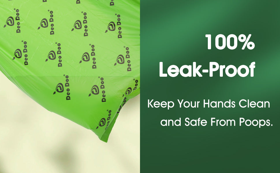 Leak-Proof Dog Poop Bags – 128 Count (8 Rolls), Eco-Friendly & Unscented – Dispenser Not Included