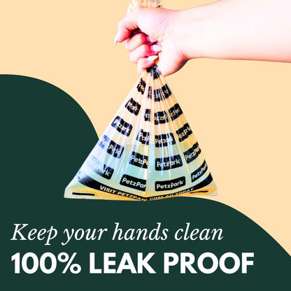 Biodegradable Dog Poop Bags – Unscented, Heavy-Duty, Leak-Proof, 60 Bags (4 Rolls)