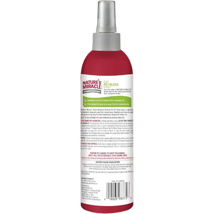Nature’s Miracle Platinum Cat Pet Block Spray, 236ml Essential Oil Repellent Formula, Easy Spray