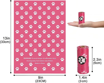 Biodegradable Dog Poop Bags – Odor-Free, Deodorizing, Non-Smell Bags for Dogs & Cats, 300 Count, Thin & Eco-Friendly
