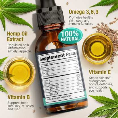 Charlie & Buddy Hemp Oil for Dogs & Cats – Calming, Pain & Anxiety Relief, Joint Health, Seizure Support