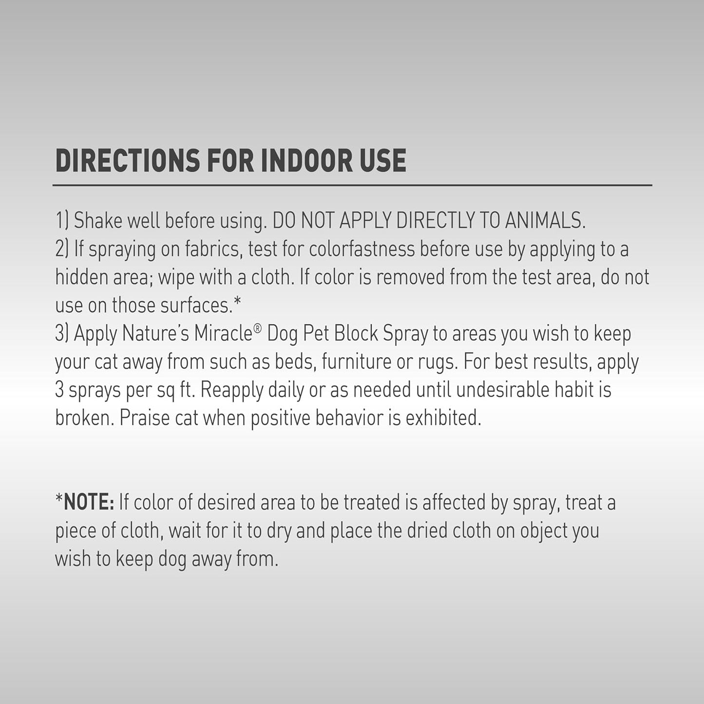 Nature’s Miracle Advanced Platinum Dog Repellent Spray, 473ml Essential Oils Formula for Indoor Training