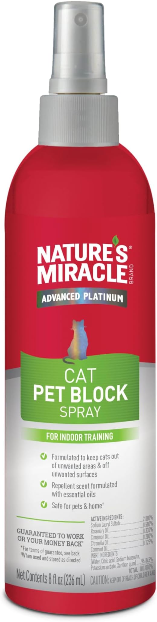 Nature’s Miracle Advanced Platinum Cat Pet Block Spray,