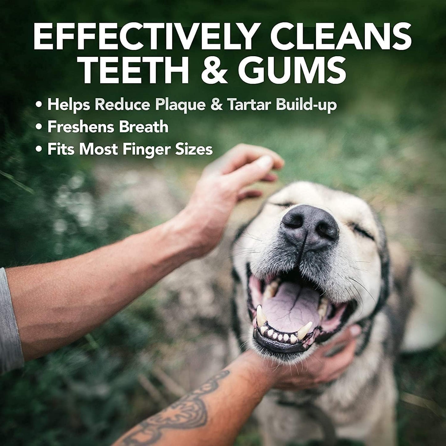 Pet Gentle Teeth Wipes, 150 Pcs Universal Cat & Dog Grooming Wipes