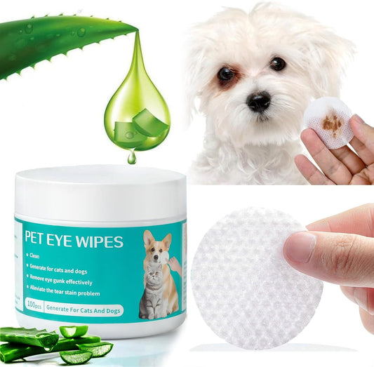 100Pcs/Box Cleaning Wipes, Dog Eye Wipes Cleaning Wipes