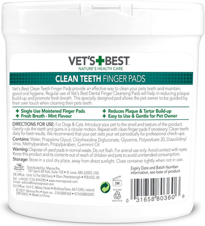 Pet Gentle Teeth Wipes, 150 Pcs Universal Cat & Dog Grooming Wipes
